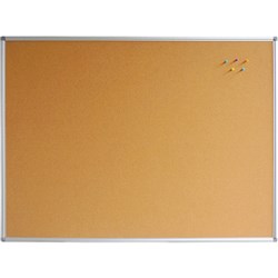 Rapidline Corkboard 2400W x 15D x 1200mmH Aluminium Frame