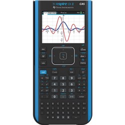 Texas Instrument TI-Nspire CXII CAS Colour Graphing Calculator Black And Blue