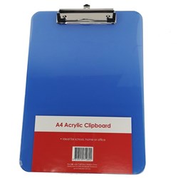 Stat.Clipboard A4 Acrylic Blue