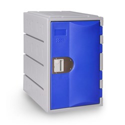 Steelco Heavy Duty Plastic Locker 1 Door 385W x 500D x 600mmH Assorted Colours