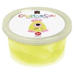 Educational Colours CreativeClay 100gm Fluro Yellow