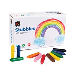 Educational Colours Stubbie Crayons Assorted Box Of 160