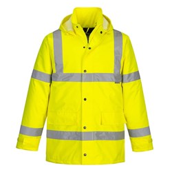 Portwest Hi-Vis Winter Traffic Jacket XS Yellow
