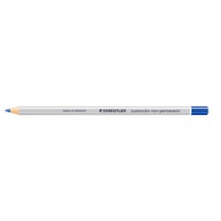 Staedtler 108 Lumocolor Omnichrom Water Soluble Non-Permanent Pencil Blue