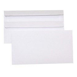 Cumberland Plain Envelope DL 110 x 220mm Self Seal White Box Of 500