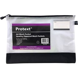 Protext Mesh Pouch A4 With Zipper