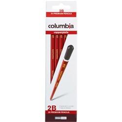 Columbia Copperplate Lead Pencils Hexagon 2B Pack Of 20