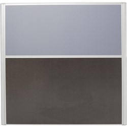 Rapidline Rapid Screen 1200W x 30D x 1250mmH Grey Fabric / Ironstone Base