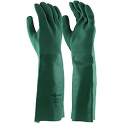 Maxisafe Gauntlet Double Dipped Gloves 45cm Green