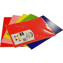 Rainbow Poster Board A4 Double Sided Assorted Pack Of 10