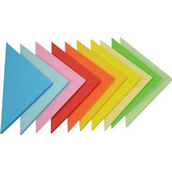 Rainbow Kinder Triangles Matte 125 x 180mm 80gsm Assorted Pack Of 720