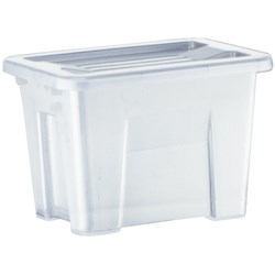 Italplast 2 Litre Storage+ Modular Storage Box With Lid Graphite